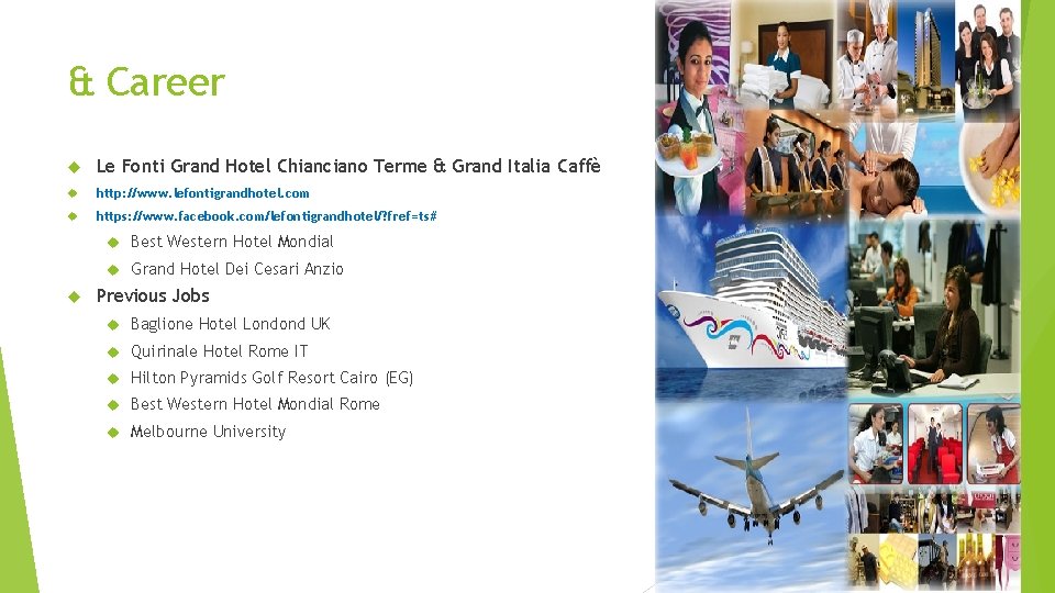 & Career Le Fonti Grand Hotel Chianciano Terme & Grand Italia Caffè http: //www.