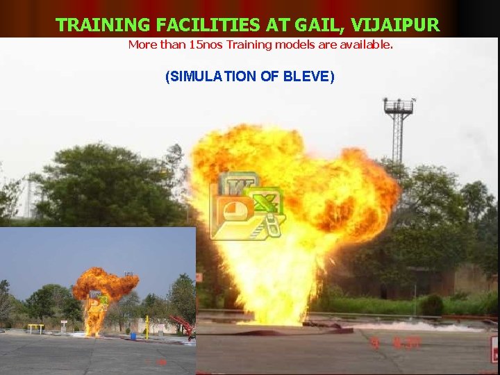 TRAINING FACILITIES AT GAIL, VIJAIPUR More than 15 nos Training models are available. (SIMULATION