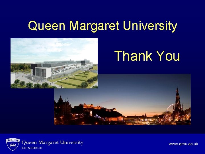 Queen Margaret University Thank You 