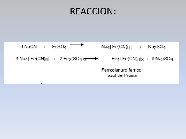 REACCION: 