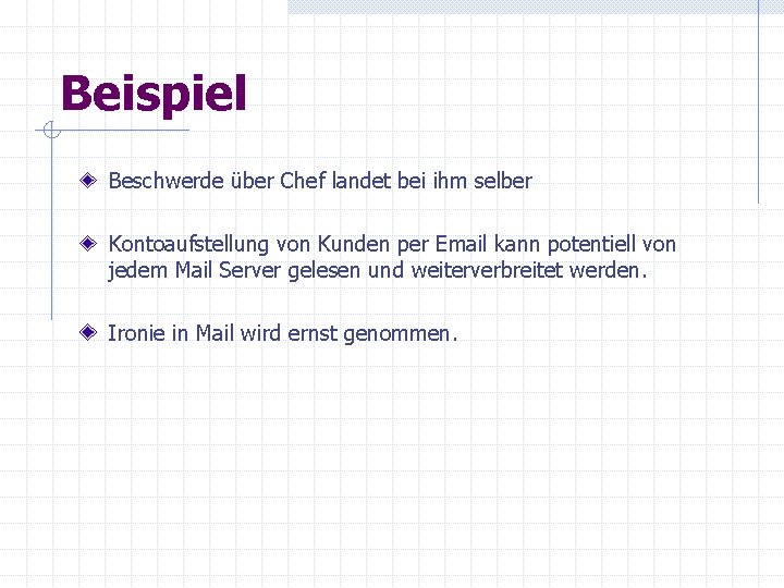 Beispiel Beschwerde über Chef landet bei ihm selber Kontoaufstellung von Kunden per Email kann Beispiel Beschwerde über Chef landet bei ihm selber Kontoaufstellung von Kunden per Email kann