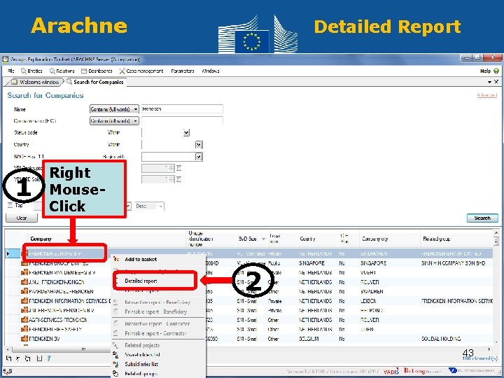 Arachne 1 Detailed Report Right Mouse- Click 2 43 Regional Policy and Employment Policy