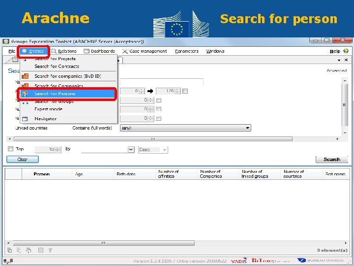 Arachne Search for person 73 Regional Policy and Employment Policy 