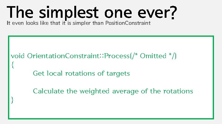 The simplest one ever? It even looks like that it is simpler than Position.