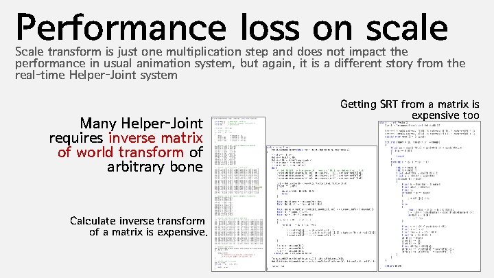 Performance loss on scale Scale transform is just one multiplication step and does not