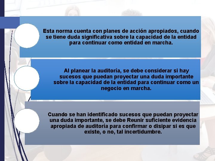Esta norma cuenta con planes de acción apropiados, cuando se tiene duda significativa sobre Esta norma cuenta con planes de acción apropiados, cuando se tiene duda significativa sobre