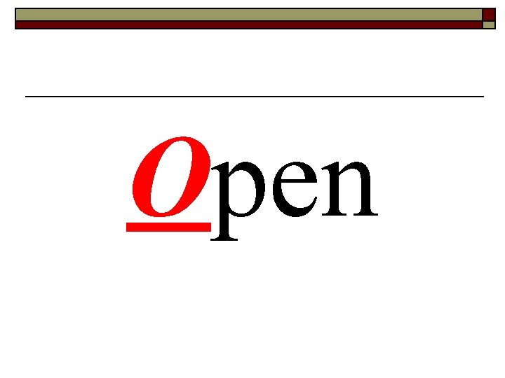 Open Open