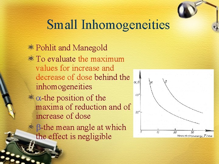 Small Inhomogeneities Pohlit and Manegold To evaluate the maximum values for increase and decrease