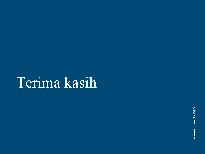 Khazanah Research Institute Terima kasih 