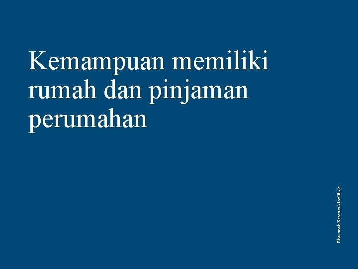 Khazanah Research Institute Kemampuan memiliki rumah dan pinjaman perumahan 