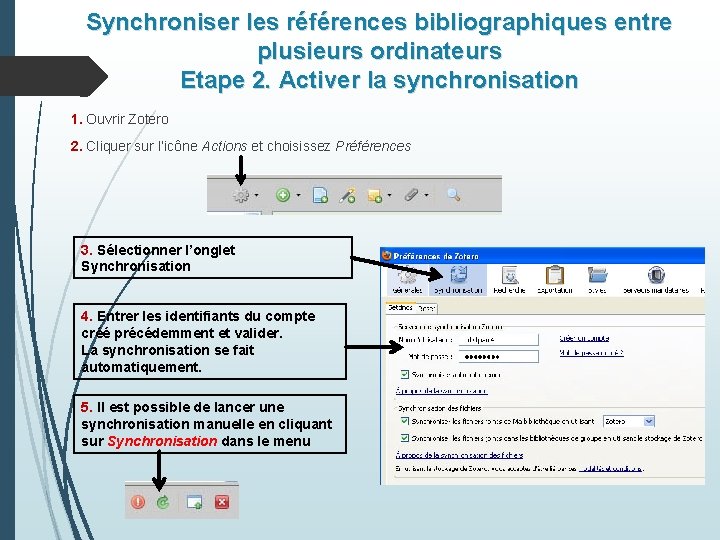 Synchroniser les références bibliographiques entre plusieurs ordinateurs Etape 2. Activer la synchronisation 1. Ouvrir