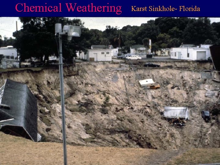 Chemical Weathering Karst Sinkhole- Florida 