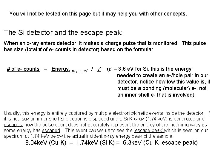 You will not be tested on this page but it may help you with