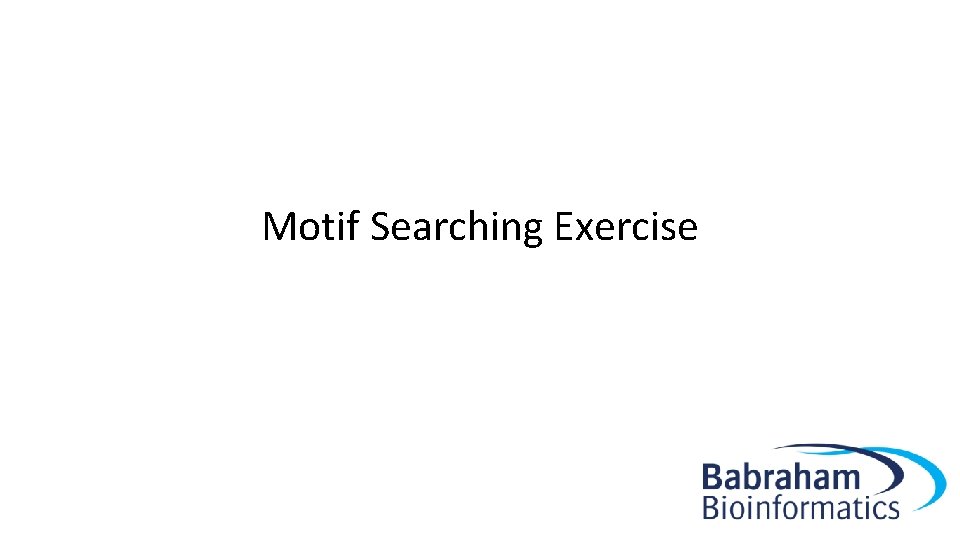 Motif Searching Exercise 