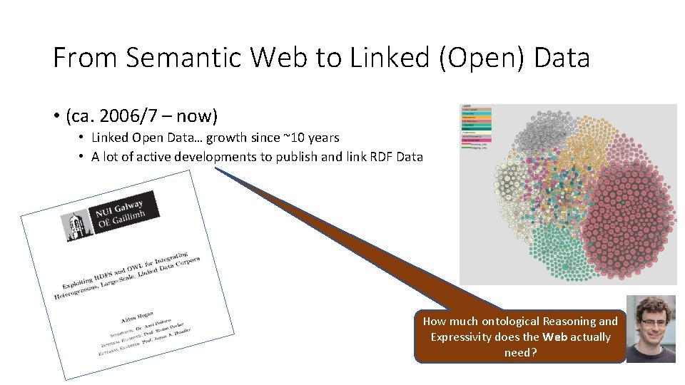From Semantic Web to Linked (Open) Data • (ca. 2006/7 – now) • Linked From Semantic Web to Linked (Open) Data • (ca. 2006/7 – now) • Linked
