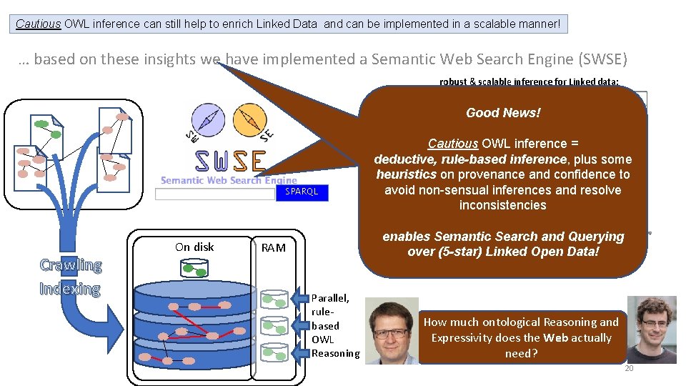 Cautious OWL inference can still help to enrich Linked Data and can be implemented Cautious OWL inference can still help to enrich Linked Data and can be implemented