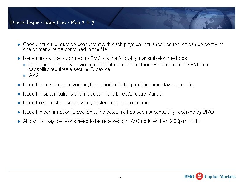 Direct. Cheque - Issue Files - Plan 2 & 5 l Check issue file