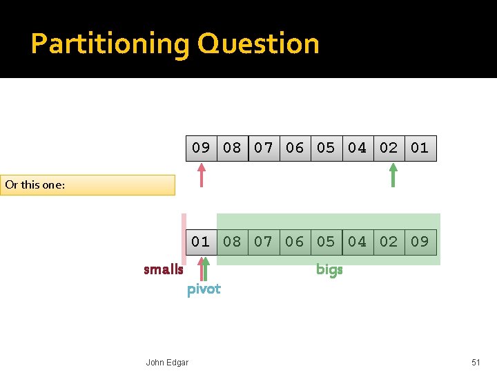 Partitioning Question 09 08 07 06 05 04 02 01 Or this one: 01