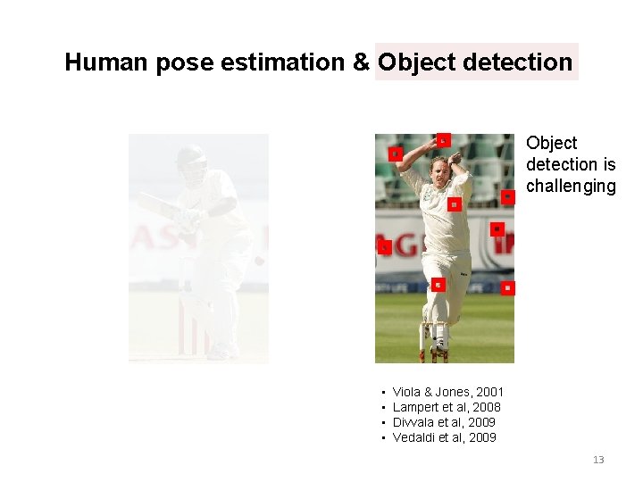 Human pose estimation & Object detection is challenging • • Viola & Jones, 2001