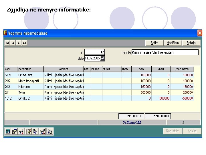 Zgjidhja në mënyrë informatike: 