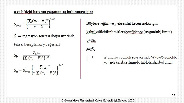 11 Ondokuz Mayıs Üniversitesi, Çevre Mühendisliği Bölümü-2020 
