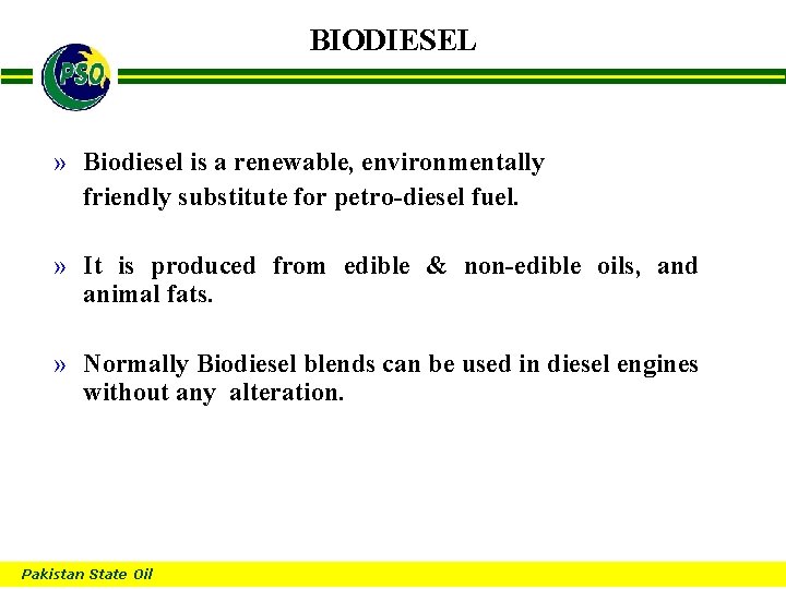 BIODIESEL B » Biodiesel is a renewable, environmentally friendly substitute for petro-diesel fuel. »