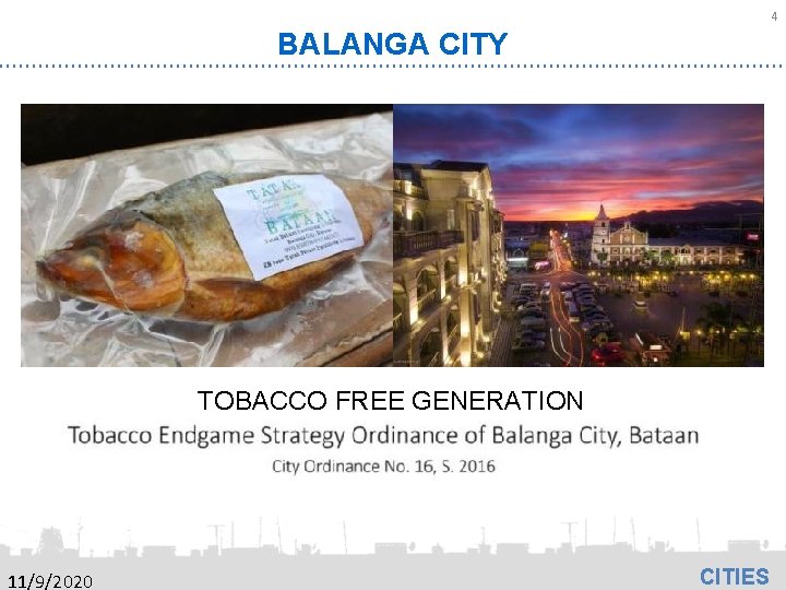 4 BALANGA CITY TOBACCO FREE GENERATION 11/9/2020 CITIES 