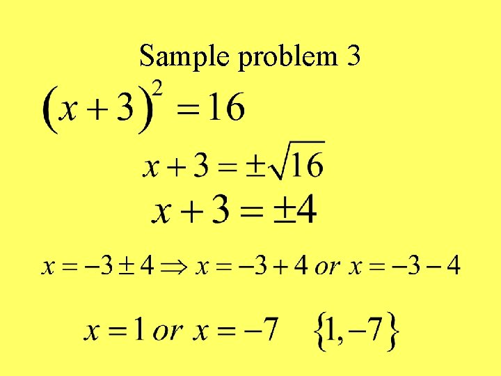Sample problem 3 