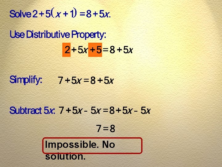 Impossible. No solution. 