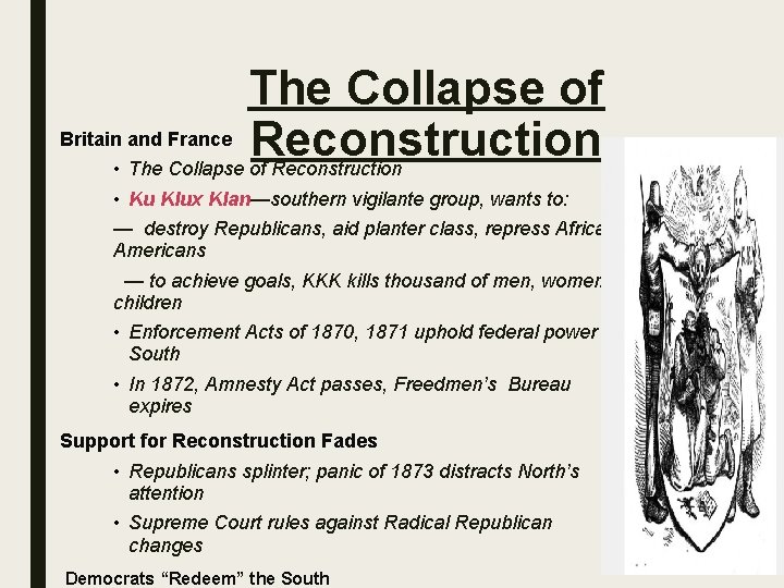 The Collapse of Britain and France Reconstruction • The Collapse of Reconstruction • Ku
