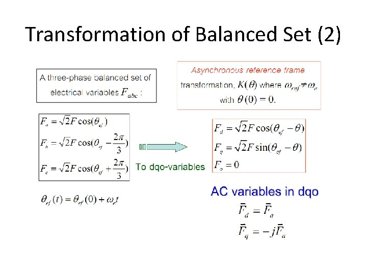 Transformation of Balanced Set (2) 