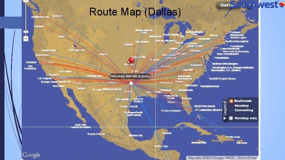 Route Map (Dallas) 