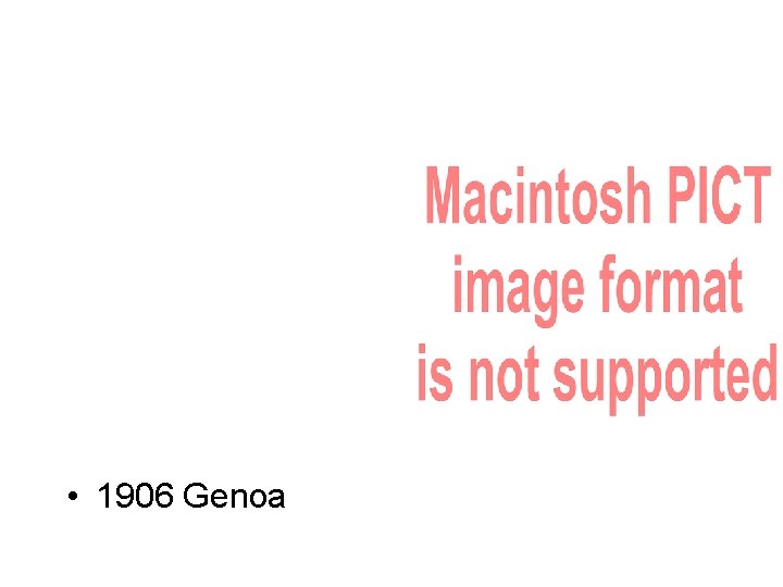  • 1906 Genoa 