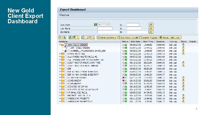 New Gold Client Export Dashboard 5 