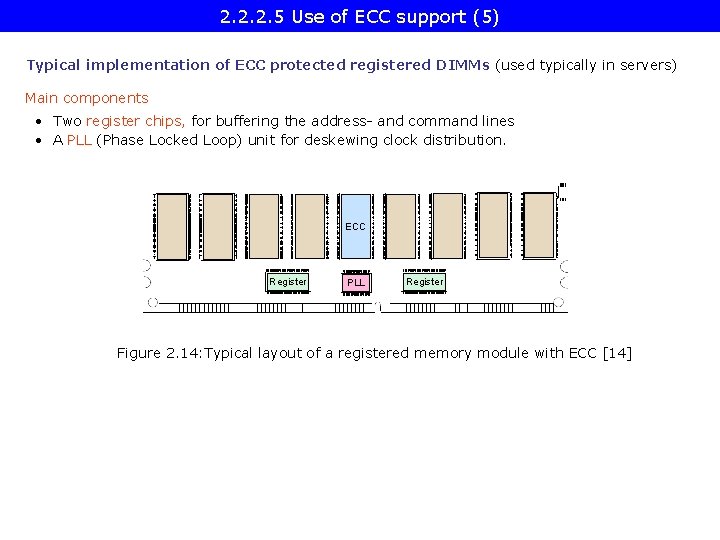 2. 2. 2. 5 Use of ECC support (5) Typical implementation of ECC protected