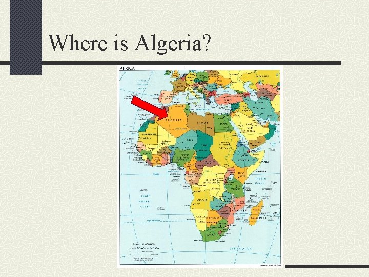 Where is Algeria? 