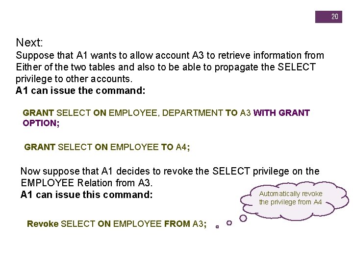 20 Next: Suppose that A 1 wants to allow account A 3 to retrieve 20 Next: Suppose that A 1 wants to allow account A 3 to retrieve
