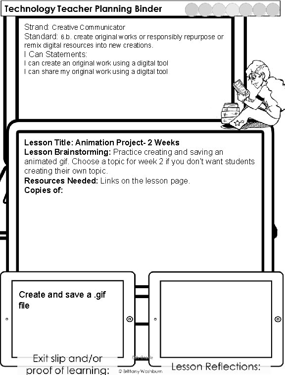 Strand: Creative Communicator Standard: 6. b. create original works or responsibly repurpose or remix
