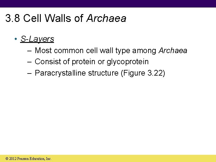 3. 8 Cell Walls of Archaea • S-Layers – Most common cell wall type