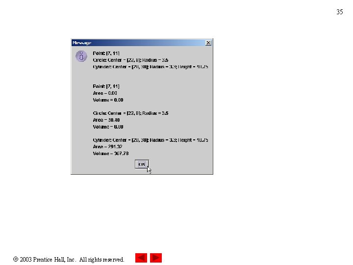 35 2003 Prentice Hall, Inc. All rights reserved. 