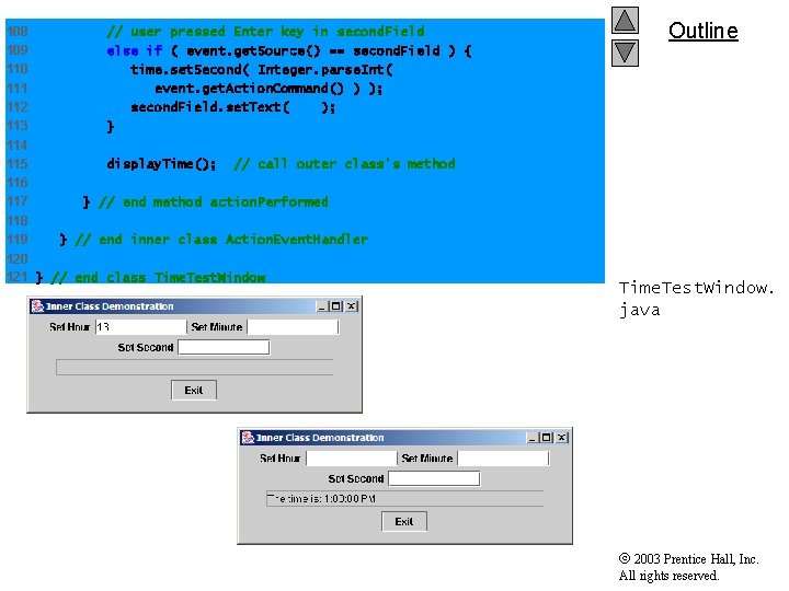 108 // user pressed Enter key in second. Field 109 else if ( event.