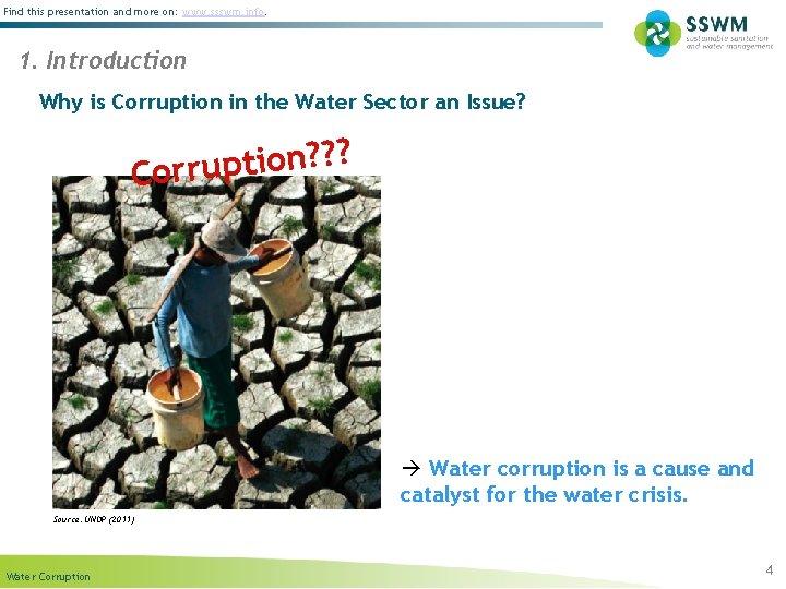 Find this presentation and more on: www. ssswm. info. 1. Introduction Why is Corruption