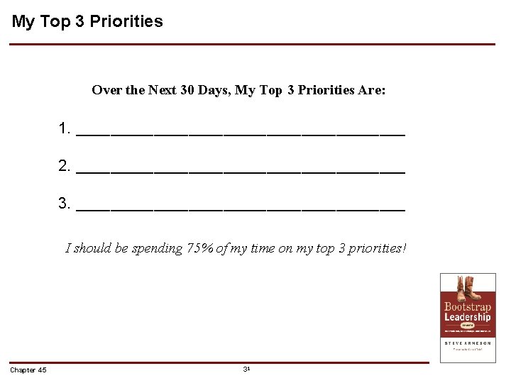 My Top 3 Priorities Over the Next 30 Days, My Top 3 Priorities Are: My Top 3 Priorities Over the Next 30 Days, My Top 3 Priorities Are: