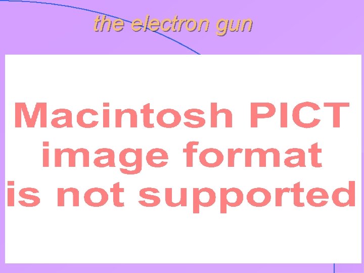 the electron gun 