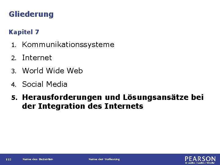 Gliederung Kapitel 7 1. Kommunikationssysteme 2. Internet 3. World Wide Web 4. Social Media