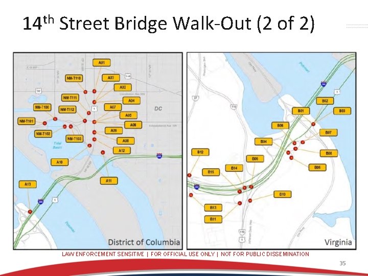 14 th Street Bridge Walk-Out (2 of 2) LAW ENFORCEMENT SENSITIVE | FOR OFFICIAL