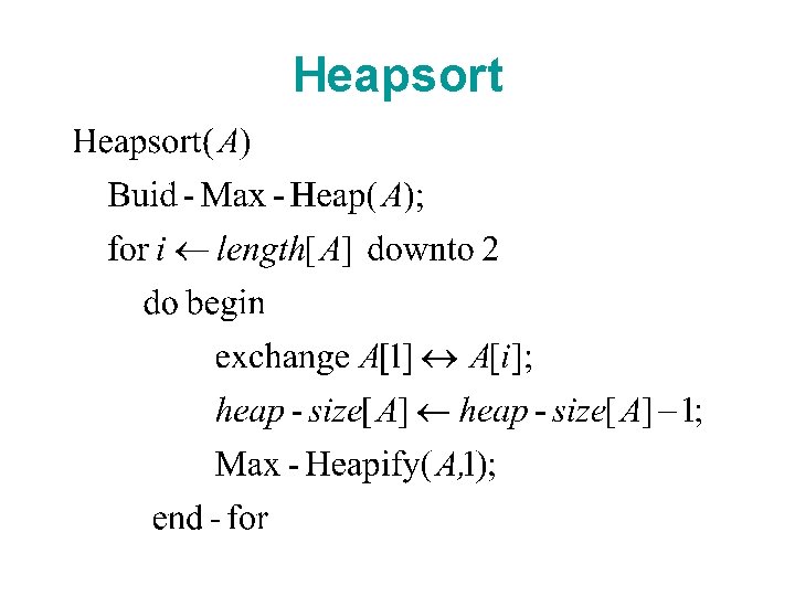 Heapsort 