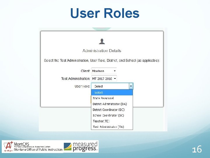 User Roles 16 