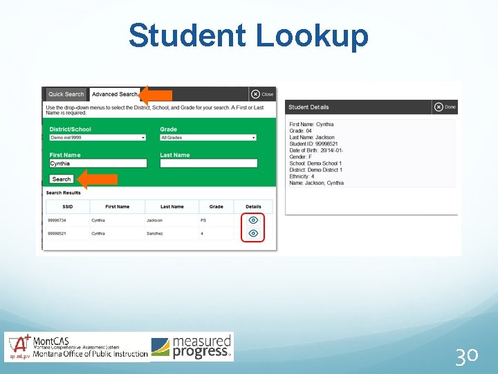 Student Lookup 30 