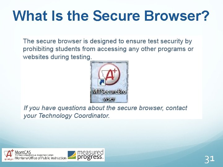 What Is the Secure Browser? 31 